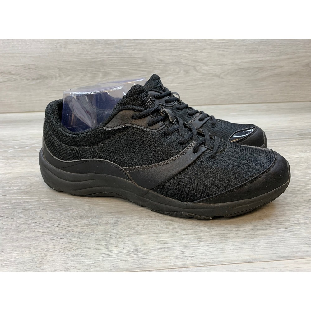 Vionic Kona Women's Sneakers Black Walking Shoes 10 Wide EU 42 Comfort Shoes